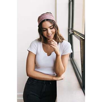 Maven Thread Women’s Non-Slip Workout Headbands - 2 Pack