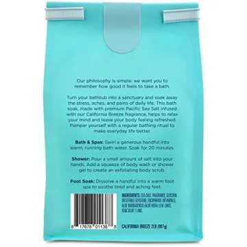 California Breeze Bath Salts 2 lb. Luxury Bag - San Francisco Salt Company