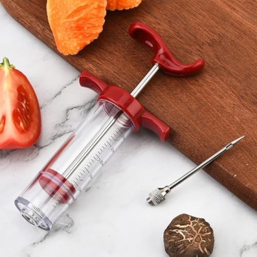 Turkey Injector Syringe - BBQ Marinade Injector 1oz