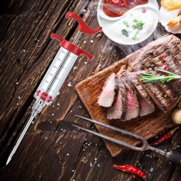 Turkey Injector Syringe - BBQ Marinade Injector 1oz