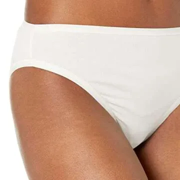 Amazon Essentials Women's Cotton High Leg Brief Underwear (Available in Plus Size), Pack of 6, Dots/Floral/Multicolor, Medium