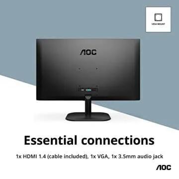 AOC 27B2H 27" Full HD IPS Monitor for Work and Play
