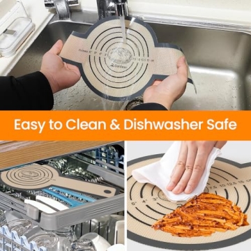 Silicone Bread Sling for Dutch Oven- Double Thickness Platinum Silicone –Reusable Non-Stick & Easy Clean Silicone Bread Baking Mat with Extra Long Handles, Easy and Stable to Transfer Sourdough Bread