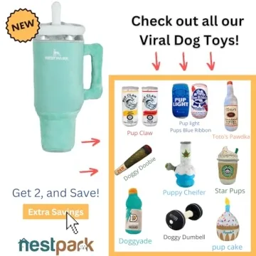 Nestpark Tumbler Cup Dog Toy - Fun Plush Chew Toy