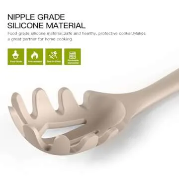 Kesupair Silicone Kitchen Utensils Set for Non-Stick Cooking