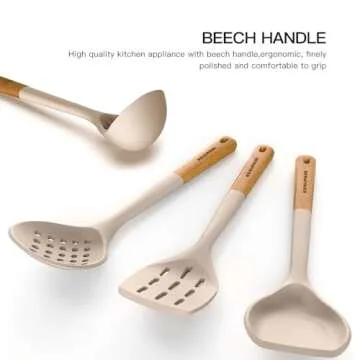 Kesupair Silicone Kitchen Utensils Set for Non-Stick Cooking