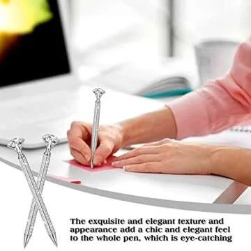 Elegant Jeyiour Rhinestone Pens for Women - 8 Pcs Set