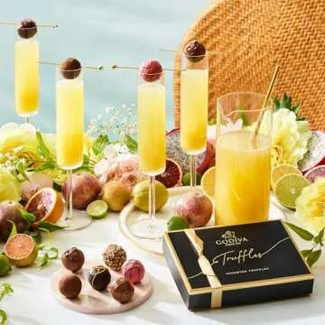 Godiva Chocolatier Signature Assorted Chocolate Truffle Gift Box for Birthday, Thank You, Anniversary, Congratulations Gift Basket Gourmet Candy with Creamy Ganache in Milk, White, Dark Chocolate, 12pc