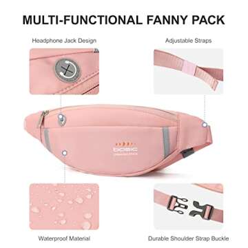 Fashionable Waterproof Small Fanny Pack for All
