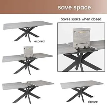 Dining Table MDF Multifunctional for Dining Room (1Table)