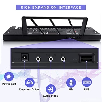 61-Key Electric Keyboard Piano Perfect for Beginners  