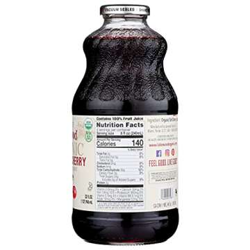 Lakewood Pure Tart Cherry, Fresh Pressed, (32 Fl Oz (Pack of 6))