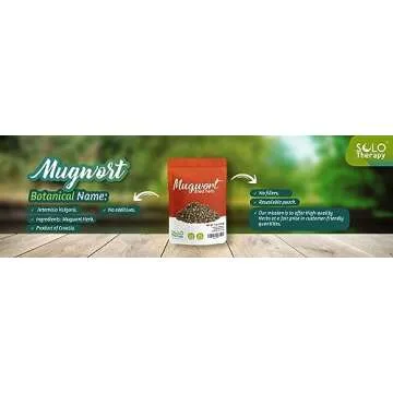 Mugwort Dried Herb | Artemisia Vulgaris c/s | Herbal Tea in Resealable Bag | 4 oz | Product From Croatia | Packaged In The USA (4 oz)