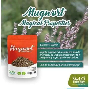Mugwort Dried Herb | Artemisia Vulgaris c/s | Herbal Tea in Resealable Bag | 4 oz | Product From Croatia | Packaged In The USA (4 oz)