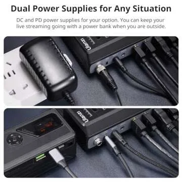 ULANZI DD02 Video Switcher for Live Streaming Support 4 Cameras HDMI Inputs and 4K Output, Video Switcher Live Production for OBS,vMix,VLC,PotPlaYer,YouTube for HDMI Live Stream Switcher