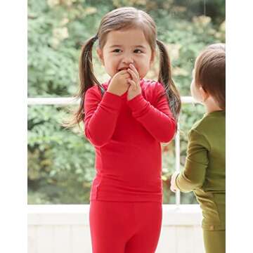 VAENAIT BABY Kids Long Sleeve Sleepwear Pajamas Set - Eco-Friendly Comfort