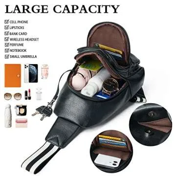 Mroede Sling Bag Crossbody Bags for Women Cross Body Bag Fanny Packs Chest Bags Sling Purses for Travel Shopping