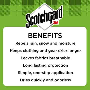 Scotchgard Outdoor Water Shield, Water Repellent Spray for Outdoor Fall and Winter Gear and Patio Furniture, Fabric Spray for Protection Against the Rainy Fall Weather, 21 Ounces (2 Cans)