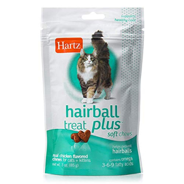 Hartz Hairball Remedy Plus Chicken Flavored Soft Chews for Cats and Kittens