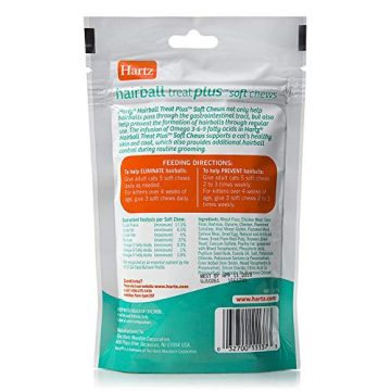 Hartz Hairball Remedy Plus Chews for Cats and Kittens