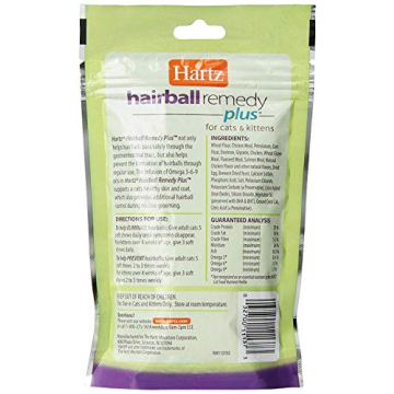 Hartz Hairball Remedy Plus Chews for Cats and Kittens