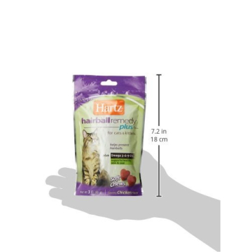 Hartz Hairball Remedy Plus Chews for Cats and Kittens