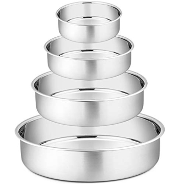 P&P CHEF Cake Pan Set - 4 Piece Round Baking Pans