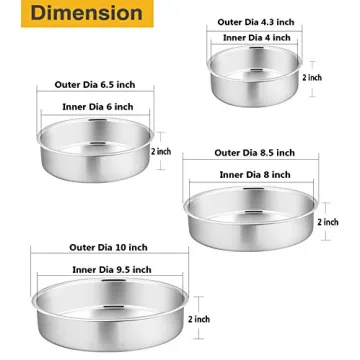 Versatile P&P CHEF Cake Pan Set - 4 Sizes for All Bakers