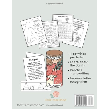 Catholic ABC Activity Workbook for Kids Learning Faith
