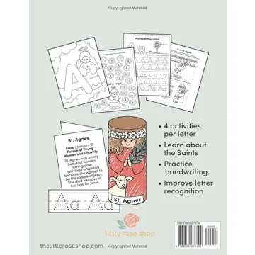 Catholic ABC Activity Workbook for Kids Learning Faith