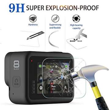 Suoman GoPro Hero 8 Screen Protector - 4Pcs Set