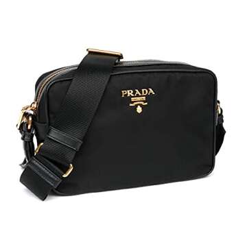 Prada Tessuto Nylon Black Camera Bag Crossbody 1BH089