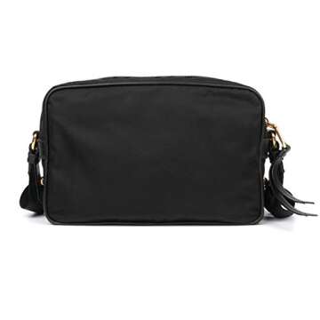 Prada Tessuto Nylon Black Camera Bag Crossbody 1BH089