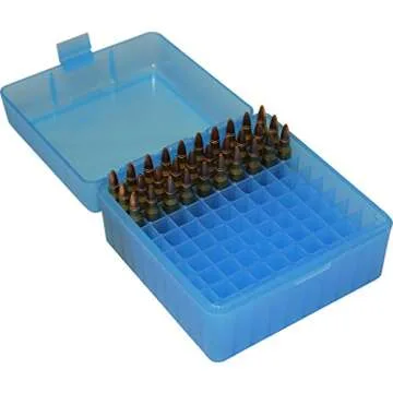MTM 100 Round Rifle Ammo Box - Durable and Secure Storage for .223 and 5.56 Rounds