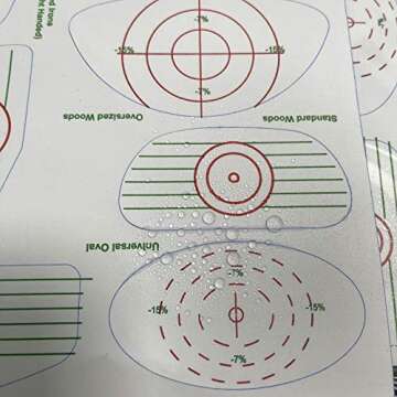 TINGYI Golf Club Driver Impact Tape Labels Ball Hitting Recorder 120 Pcs Golf Impact Stickers for Swing Training Irons, Woods and Putter, Club Face Stickers Training Aids for Golf Swing Practice