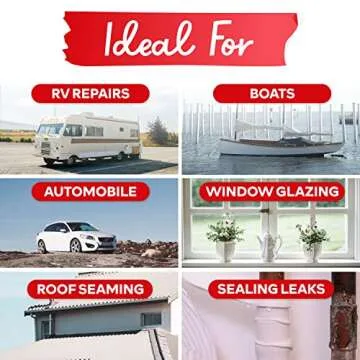 XFasten Butyl Sealing Tape, Gray, 1/8-In x 3/4-In x 30-Foot Plumbers Putty Tape, RV Sealant Tape, Butyl Rubber for Boat Sealing, EDPM Butyl Tape RV