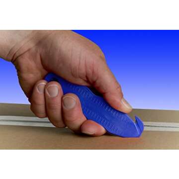 Klever Innovations Cutter Stainless Steel Package Opener, Safety Utility Cutter Assorted Colors 5 pcs, KLEVER - 5/PACK MIX