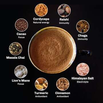 MUDWTR Original (30 servings) - Organic Blend of Cacao, Beneficial Mushrooms, and Chai Masala - Natural Energy & Focus - Coffee Alternative