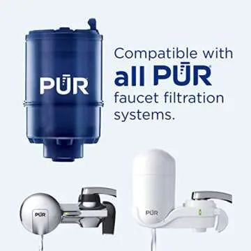 PUR PLUS Faucet Mount Replacement Filter 2-Pack - Genuine 3-in-1 Filtration