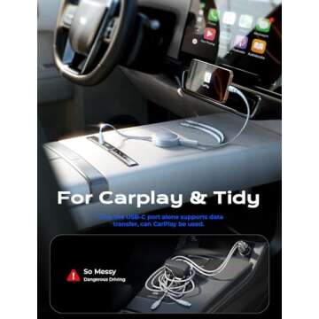 LISEN 3 in 1 Retractable Charger for All Devices