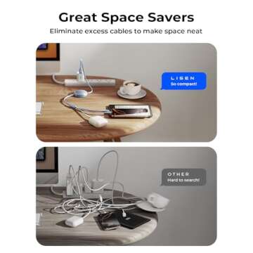 LISEN 3 in 1 Retractable Charger for All Devices