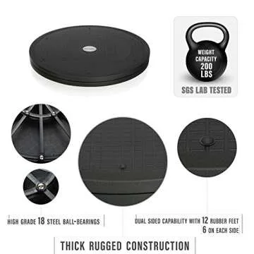 Aleratec Heavy Duty 360˚ TV Swivel Stand - 12 Inch