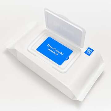 Believe Viscose Bamboo Baby Wipes 80pc x 4 Packs (320ct), Water Based Wipes Baby Sensitive Skin, Hyp...