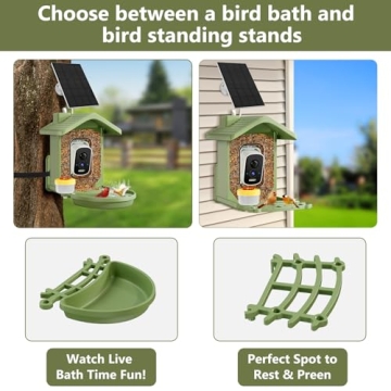 Smart Bird Feeder with Camera Solar Powered for Bird Lovers