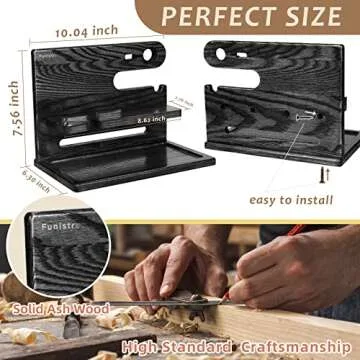 Gifts for Men, Valentines Day Gifts for Him Dad Husband from Daughter Son, Wood Phone Docking Station, Nightstand Organizer, Unique Anniversary Birthday Xmas Presents for Him Boyfriend from Wife