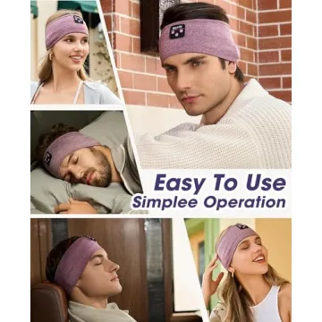 Navly Sleep Headphones Bluetooth Headband Headphones, Ultra-Long Play Time Sleeping Headphones with Built in HD Hi Fi Speakers, Perfect for Workout, Yoga, Travel, Meditation