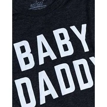 Ann Arbor T-shirt Co. Baby Daddy | Funny New Father, Humor Unisex T-Shirt - Black,2XL
