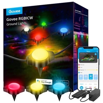 Govee RGBIC Outdoor Ground Lights for Stunning Ambiance