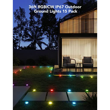 Govee RGBIC Outdoor Ground Lights for Stunning Ambiance