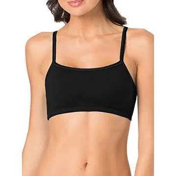 Fruit of the Loom Women's Spaghetti Strap Cotton Sports Bra